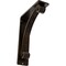 Ekena Millwork Legacy Wrought Iron Bracket, (Triple center brace), Antiqued Bronze 2"W x 5 1/2"D x 8"H BKTM02X05X08TLEABZ - alternate 1